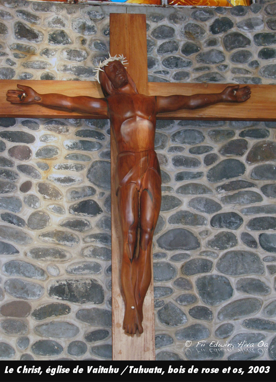 Le Christ. L'église de Vaitahu / Tahuata. Edwin Fii, 2003